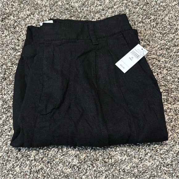 NWT! GAP Black Easy Wide-Leg Linen-Blend Trouser - Multiple Sizes 💎 - Picture 8 of 9